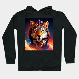 Celestial Doggon (Vintage Edge) - Trippy Psychedelic Art Hoodie